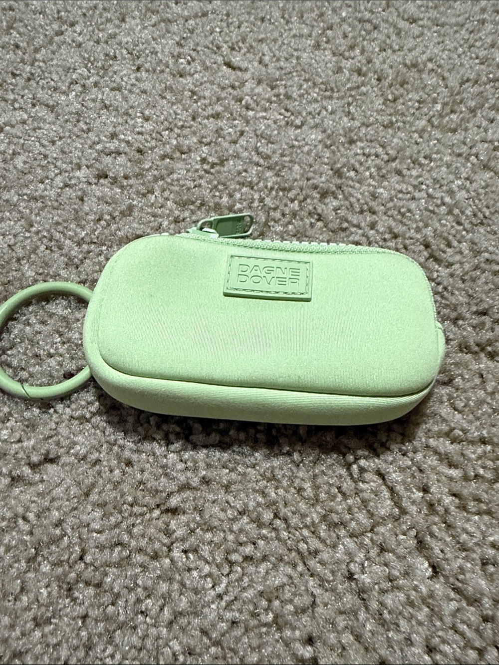 Dagne Dover Light Green Key Pouch with Ring